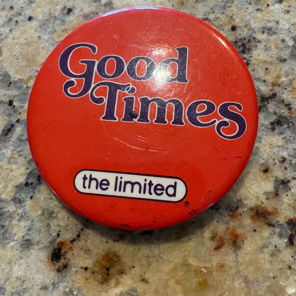 The Limited Red 'Good Times' Pin